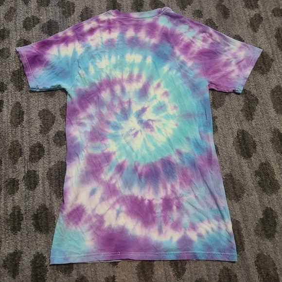 Purple and Blue Tie-dye Tee sz S - Picture 5 of 8
